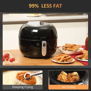 HOMCOM 7L Digital Air Fryer Oven with Air Fry, Roast, Broil, Bake, Dehydrate, 7 Presets, Rapid Air Circulation, 1500W