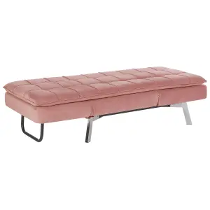 Velvet Chaise Lounge Pink LOIRET