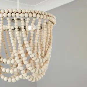 Litecraft Pilli Beaded Natural Lamp shade