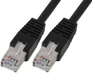 PRO SIGNAL - RJ45 to RJ45 Cat5e S/FTP Ethernet Patch Lead 2m Black