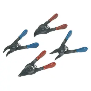 Sealey Mini Circlip Pliers Set 4pc AK8449