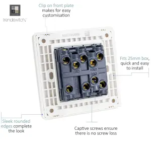 Trendiswitch ORANGE 3 Gang 1 or 2 way Light Switch