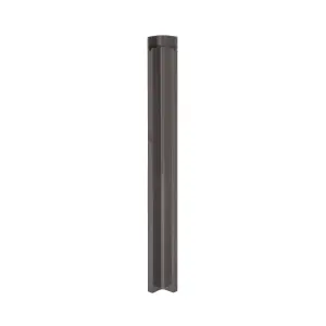 GoodHome Garcinia Gloss anthracite integrated handle Gloss anthracite Standard Corner post, (W)59mm