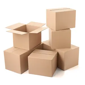 25 x Single Wall 12 x 9 x 3" (305x229x76mm) Strong Cardboard Shipping Boxes For House Moving & Storage