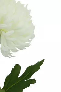 Fiori 84cm Chrysanthemum Stem White Flower Artificial Plant Foliage