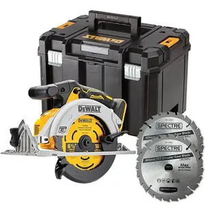 DeWalt 18v DCS565N XR Brushless Compact 165mm Circular Saw + Tstak + 2 Blades