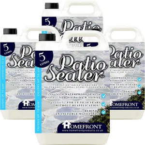 Homefront Patio Sealer Patio Sealant for Indian Sandstone Concrete Paths Patios Slate Brick 20L