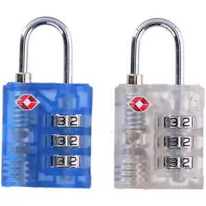 Dunlop TSA Lock 3 Digit Combination Padlock - 33 x 65 x 13 mm