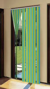 3 x Coloured PVC Strip Blind Fly Door Curtain Indoor Flying Insect Screen 90cm x 2m