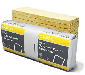 PACK OF 15 Superwall 32 Cavity Wall Batt - 125mm/32.7m2 (Superglass)