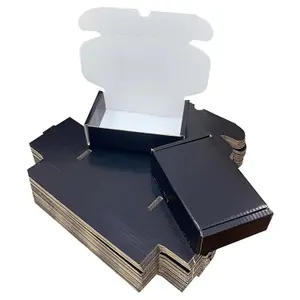 50 x Shiny Black ( 12" x 9" x 4") Coloured Cardboard Postal Shipping Mailing Die Cut Boxes