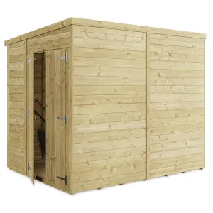 BillyOh Switch Tongue and Groove Pent Wooden Shed - 8x6 Windowless - 11mm Thickness