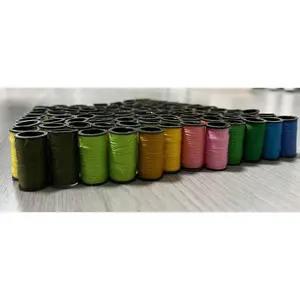 100 Spools of Coloured Thread - 100% Polyester Hand & Machine Sewing Embroidery Spool Set - Each Bobbin H2.4 x 1.3cm, 6m Long