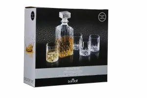 BarCraft Cut Glass Decanter Set