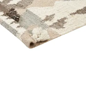 Wool Kilim Area Rug 80 x 150 cm Multicolour ARALEZ