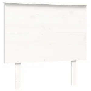 Berkfield Bed Frame with Headboard White 100x200 cm Solid Wood