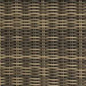 Rattan Garden Furniture Villanova - corner chairs and armchair, thick seat cushions - Mottled Anthracite