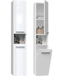 Nel III Bathroom Cabinet Gloss White