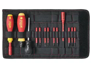 Wiha Torque Screwdriver Set 0.8 to 5.0Nm 14pcs Hex Phillips Slotted VDE 40674