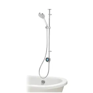 Aqualisa Optic Q Exposed valve HP/Combi Smart Digital mixer Shower with overflow bath filler & Adjustable head