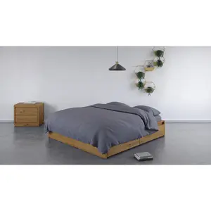 100% Bamboo Bedding Set Dark Grey / King Duvet Cover + 3 Additional Pieces