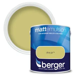 Berger Matt Emulsion Paint Olive Jar - 2.5L