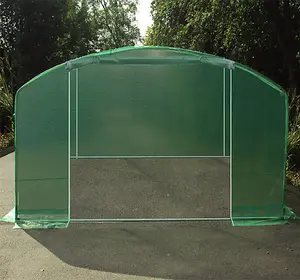 4m x 3.5m + Ground Anchor Kit (13' x 11.5' approx) Pro Max Green Poly Tunnel