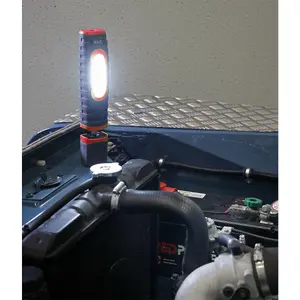 360 Degree Swivel Inspection Light - 24 SMD & 3W SMD LED - Rechargeable - Red