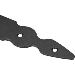 Pack of 1 x Black Corner Bracket - 150 x 150 mm Steel Right Angle Braces L Shaped Metal Bracket 90 Degree Corner Braces