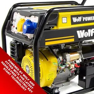 Petrol Generator Electric Start Wolf WPB9510ES 7500w 9.4KVA 17HP