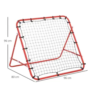 HOMCOM Rebounder Net Goal for Kids, Adults, Baseball, Football Training