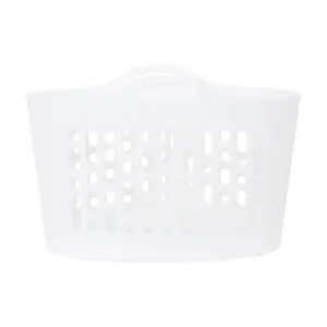 Wham 2 Piece Plastic Flexi Basket Set (8L/50L) Ice White