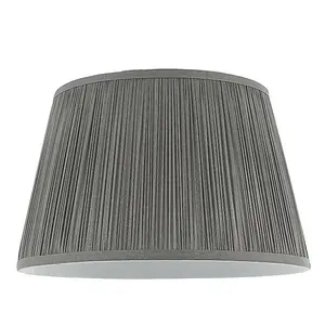 Luminosa Freya 1 Light Shade Light Charcoal Silk, E27