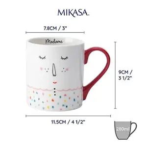 Mikasa Madame 280ml Straight-Sided Mug