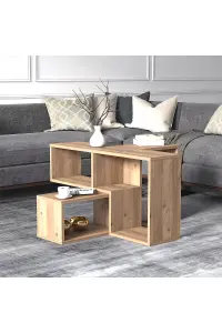 Legon TV Stand and Bookshelf with Free Combination, 190 x 55 x 40 cm TV Unit Table for TVs up to 60 inch, Oak