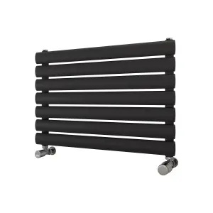 Ximax Champion FORH1164600A Anthracite Gas Horizontal Designer Radiator, (W)600mm x (H)410mm