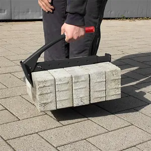 Brick Tongs with Adjustable Design - Lift and transport 6 to 11 bricks effortlessly