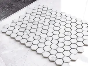 Mosaic sheet in ceramic on net 300mm x 260mm - Marble Hive