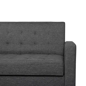 Beliani Traditional Sofa Bed VEHKOO Dark Grey