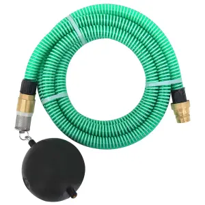 Berkfield Suction Hose with Brass Connectors 3 m 25 mm Green