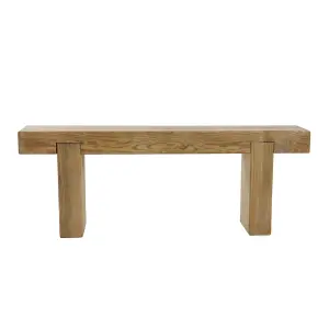 Forest Garden Sleeper Natural timber Wooden Non-foldable Bench 120cm(W) 44.7cm(H)