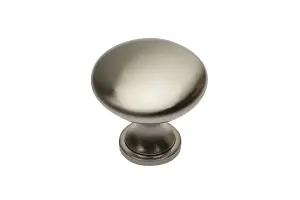 TERNI - cabinet door knob - inox (brushed steel)