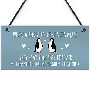 Novelty Anniversary Gift For Him Her Valentines Gift For Boyfriend Girlfriend Penguin Gift