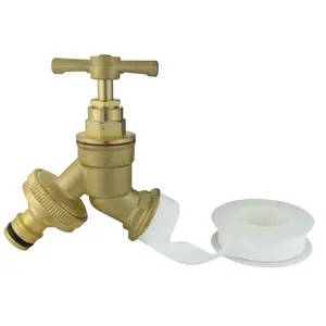 outlet kit for 25mm mdpe water supply pipe,mdpe backplate+flow valve+13mm brass barb+ptfe tape