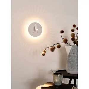 Lucide Bentjer Modern Reading Wall Light 14cm - LED - 1x11W 3000K - White