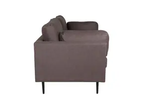 Boom Sofa , Black / Brown Microfibre