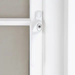 Timber Series Connoisseur MK2 Offset Locking Espag Window Handle - White (Left Hand)