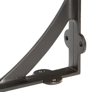 Hammer & Tongs - Iron Shelf Bracket - D205mm - Black