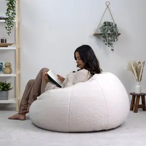 Tommen Sherpa Fleece Fluffy Bean Bag Chair