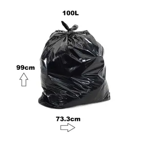 50 x Heavy Duty Refuse Sacks 100Litre Bin Liners Bin Bags